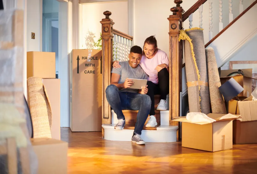 couple moving into new home
