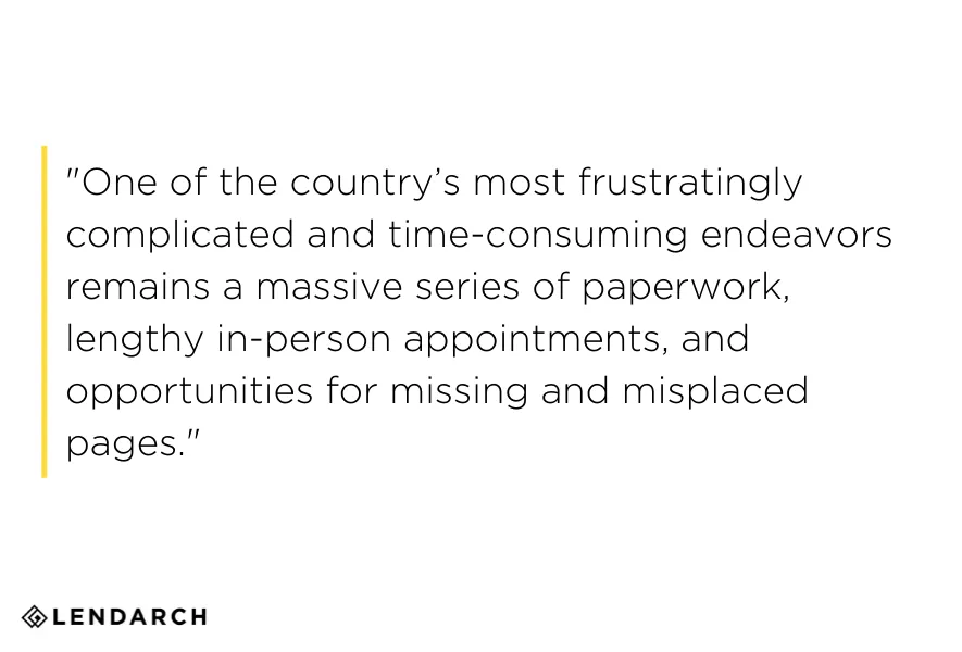 quote about mortgage industry and digital transformation